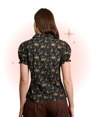 Blouse Star Nature Noir