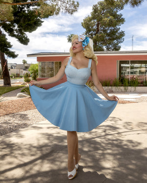 Jupe Everyday 50s Bleu Bébé – Queen Of The Main