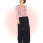Cardigan Rose À Cerises Brodées