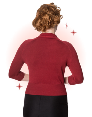 Burgundy April Cardigan