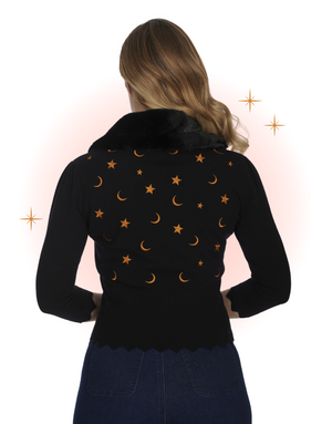 Half Moon Cardigan Black