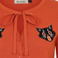 Orange Scaredy-Cat Cardigan