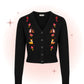 Cardigan Nara Forest Friends Noir