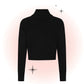 Cardigan Tricot Manches Longues Violet - Noir