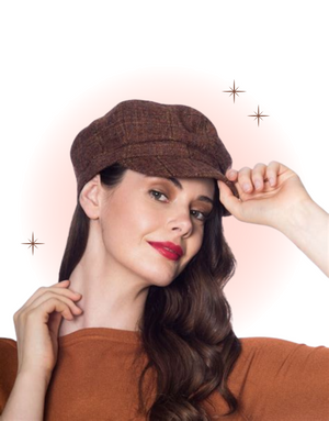 Cinnamon Newsboy Hat