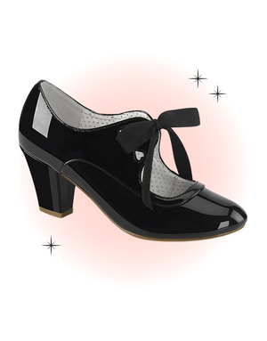 Wiggle Black Gloss Shoe