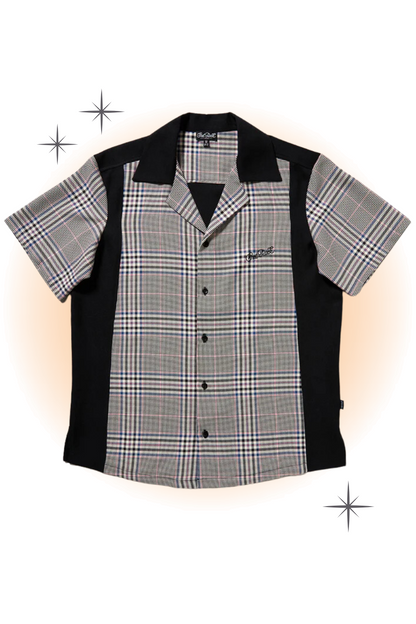 Camisa George negra y gris