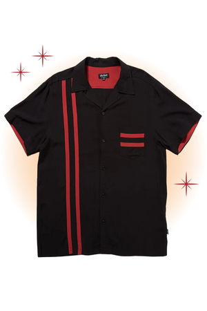 Lucky Stripes Black and Red Shirt