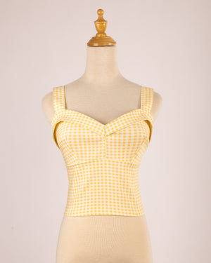 Top Chevy 50's Vichy Jaune Soleil – Queen Of The Main