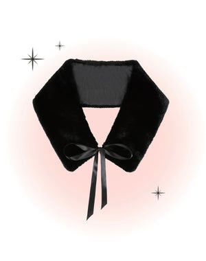 Collet Fourrure Lorna Noir