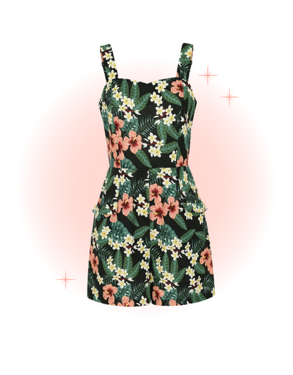 Combishort Elsie Tropicale Verte