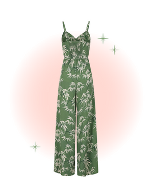 Nancy Bamboo Green Jumpsuit