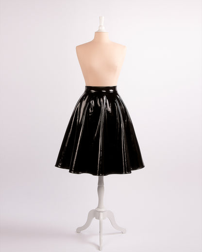 PRE-ORDER Everyday 50s Glamour Obscure Black Flared Skirt