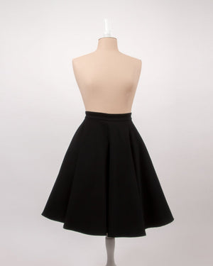 Everyday 50's Black Flared Skirt