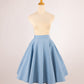 Jupe Everyday 50s Bleu Bébé – Queen Of The Main