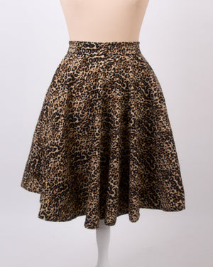 Everyday 50'S Leopard Flared Skirt