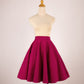 Jupe Everyday 50s Rose Framboise – Queen Of The Main