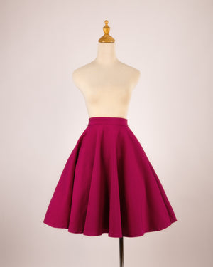 Jupe Everyday 50s Rose Framboise – Queen Of The Main