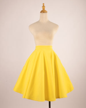 Jupe Everyday 50s Jaune Soleil – Queen Of The Main
