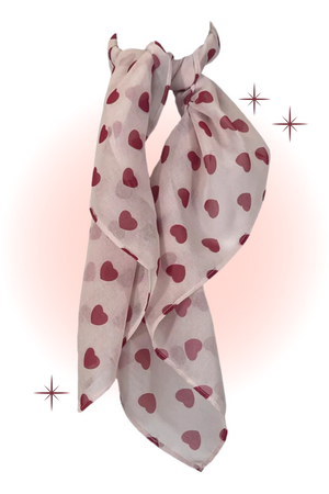 Scarf with Hearts