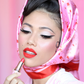 Foulard Vintage With a Twist Rose