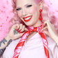 Foulard Vintage With a Twist Rose