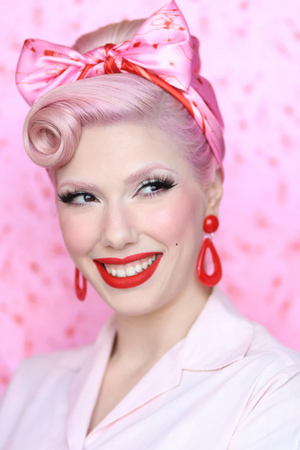 Foulard Vintage With a Twist Rose