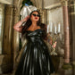 PRE-ORDER Everyday 50s Glamour Obscure Black Flared Skirt