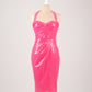 Marie Vinyl Hot Pink Skirt