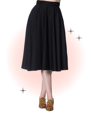 Black Di Di Swing Skirt