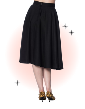 Black Di Di Swing Skirt