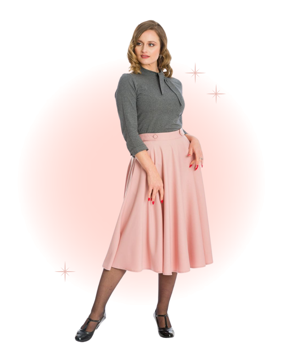 Jupe Crayon De Bureau Femme – Taille 6P (petite) – Bleu Marine à Chevrons – C0394