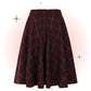 Cary Lovely Check Skirt Bordeaux