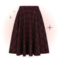 Cary Lovely Check Skirt Bordeaux