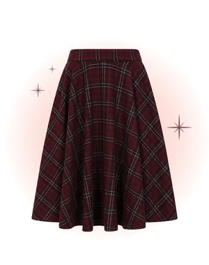 Jupe Cary Lovely Check Bordeaux