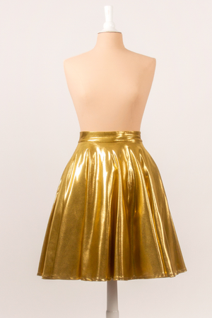 Gold Everyday 50's Flared Skirt