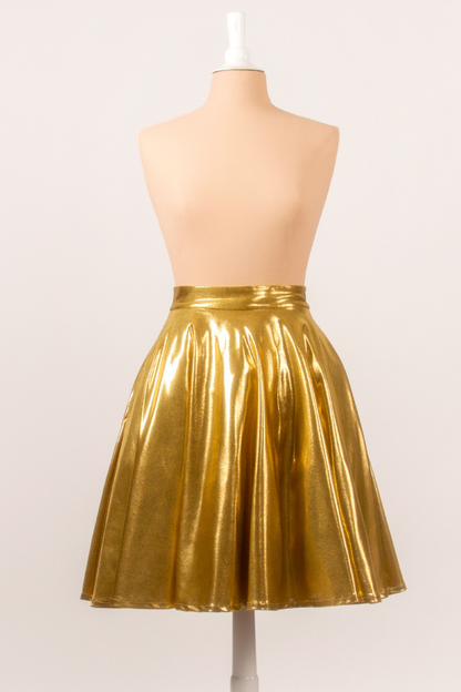 Everyday 50'S Gold Flared Skirt