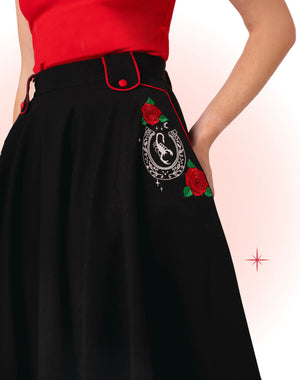 Jupe Évasée Idaho Noire