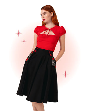 Jupe Évasée Idaho Noire