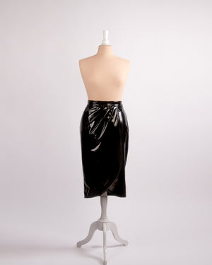 PRE-ORDER Marie Fitted Glamour Obscure Black Skirt