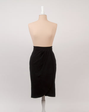 Marie Black Fitted Skirt