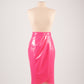 Marie Vinyl Hot Pink Skirt