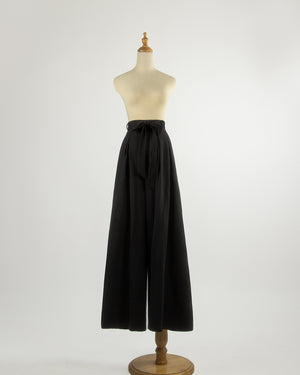 Pantalon évasé noir - Marlene D.