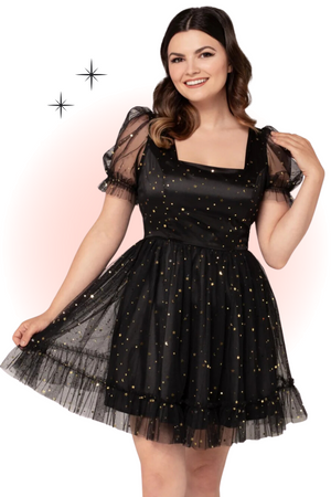 Black Infinity Mini Dress