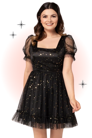 Black Infinity Mini Dress