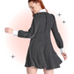Naomi Black Polka Dot Mini Dress