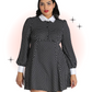 Naomi Black Polka Dot Mini Dress