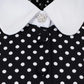 Naomi Black Polka Dot Mini Dress