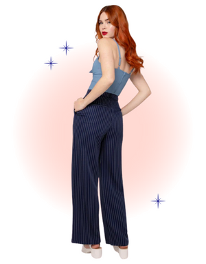 Navy Costello Trousers