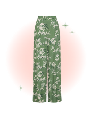 Green Elizabeth Bamboo Pants